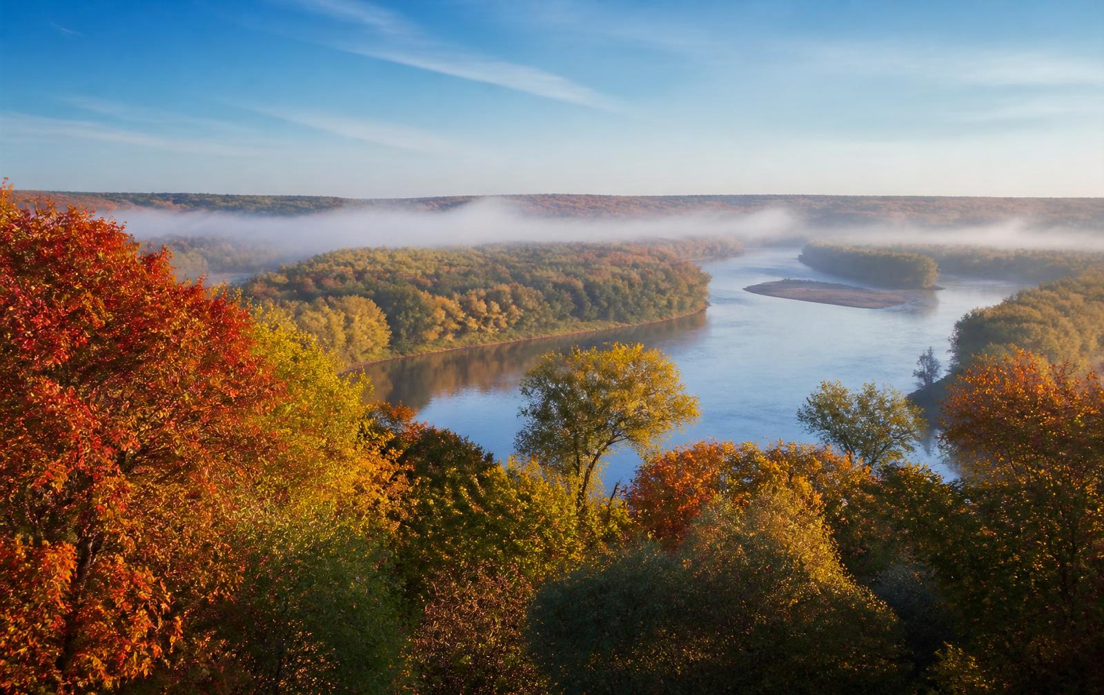 Minnesota River Valley in autumn